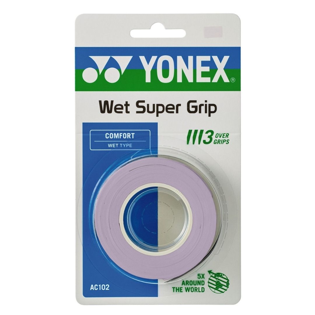 Yonex Wet Super Grap (3-pak, Pale Lilac)