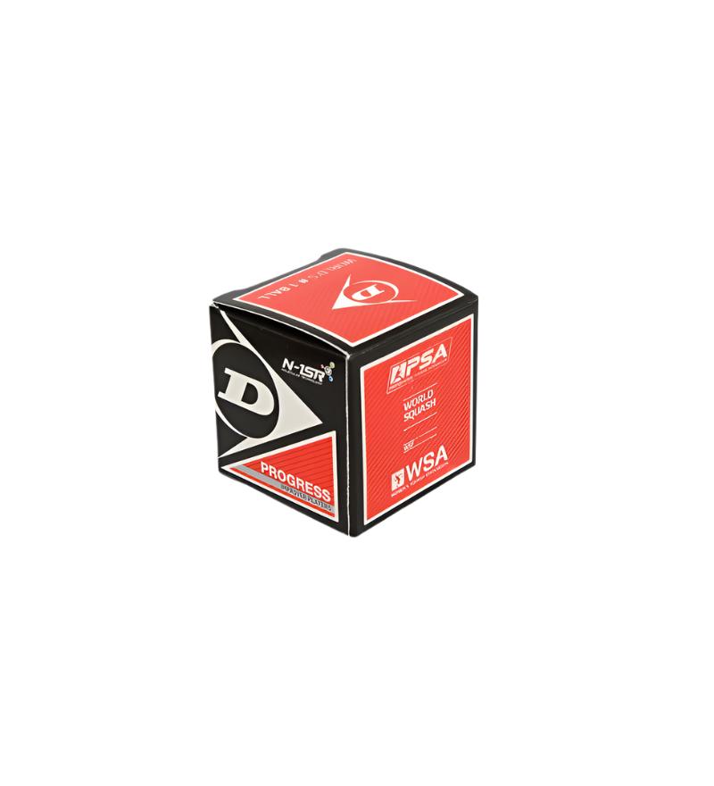Dunlop Progress Squash bold (1 rød prik)