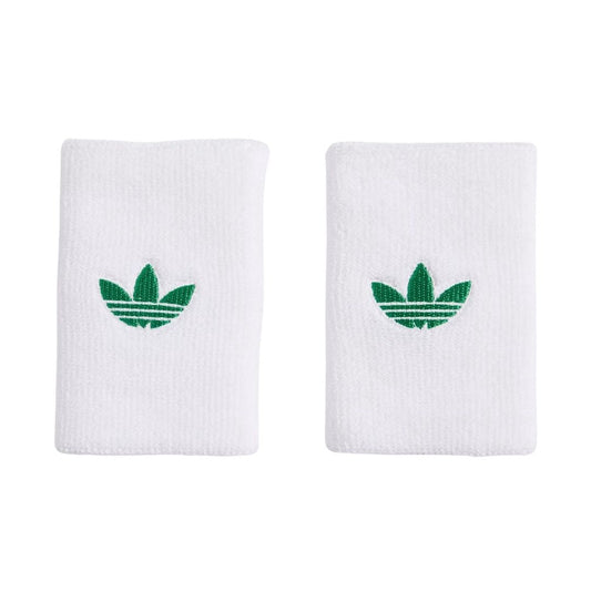 Adidas Originals Large Wristbands (2-pak, White/Green)