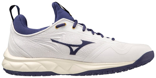 Mizuno Wave Luminous 2 (Hvid/Mørkeblå) Squashsko