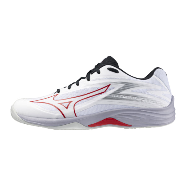 Mizuno Thunder Blade Z Squashsko (White/Salsa/Black)