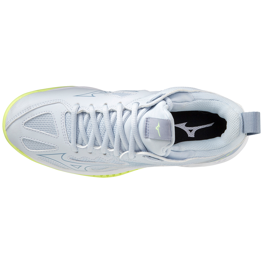 Mizuno Ghost Shadow Squashsko (Dame, Heather/Troposphere/Neo Lime)